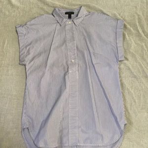 J Crew perfect pinstripe blouse